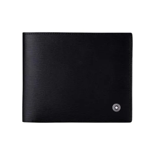 MONTBLANC Cow Leather Wallet Men's Black