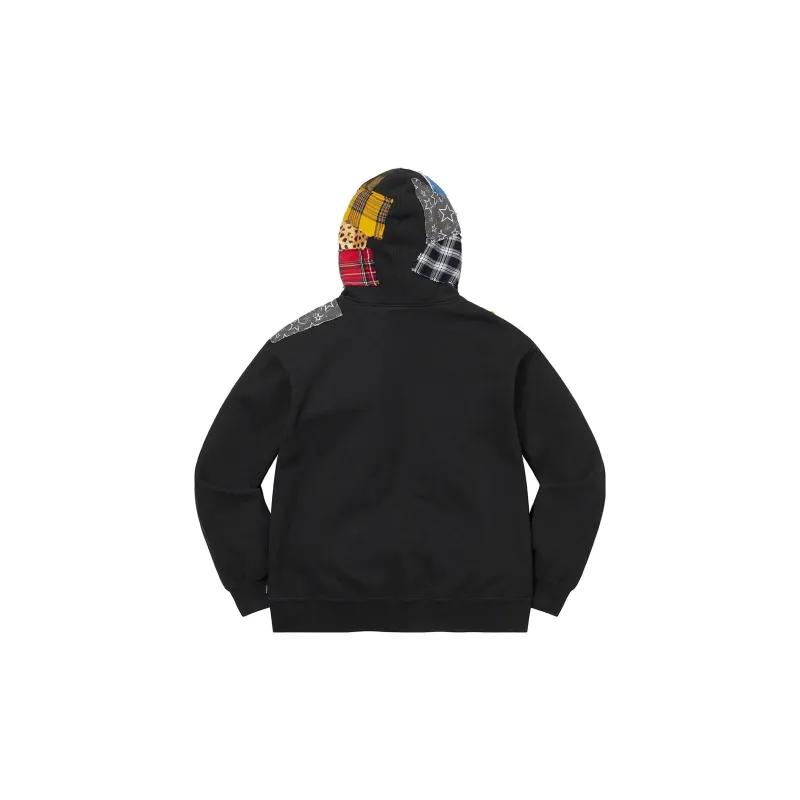 Supreme Patchwork Zip Up Hooded Sweatshirt-1