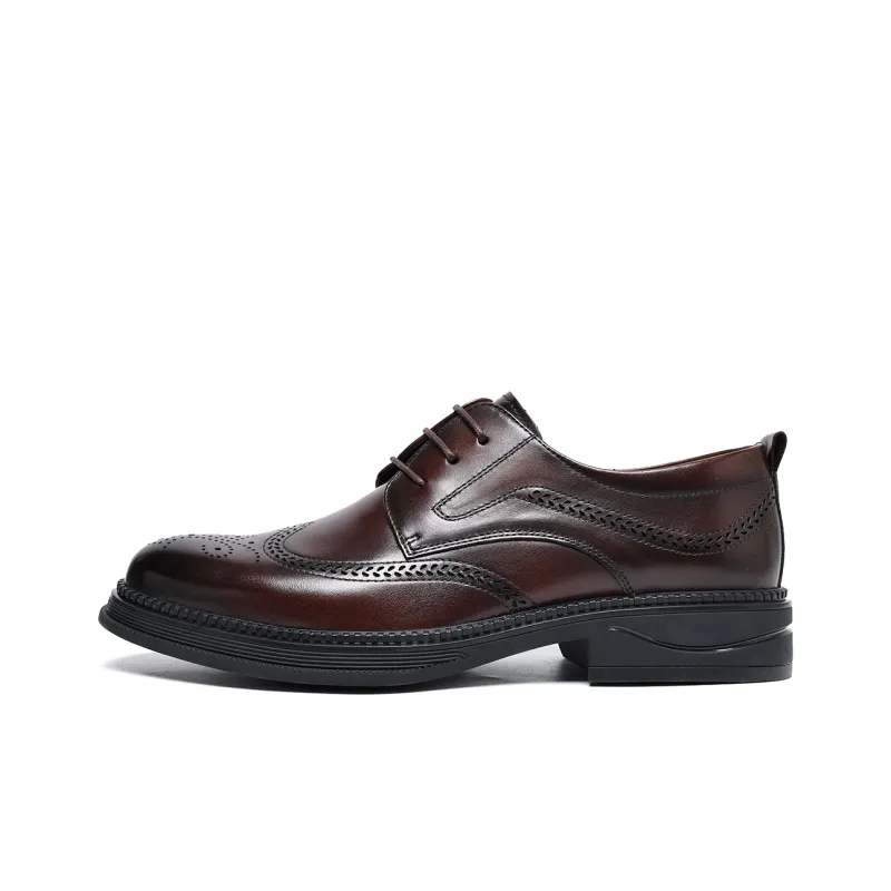C°BANNER Dress Shoes Men Low-Top Brown-0