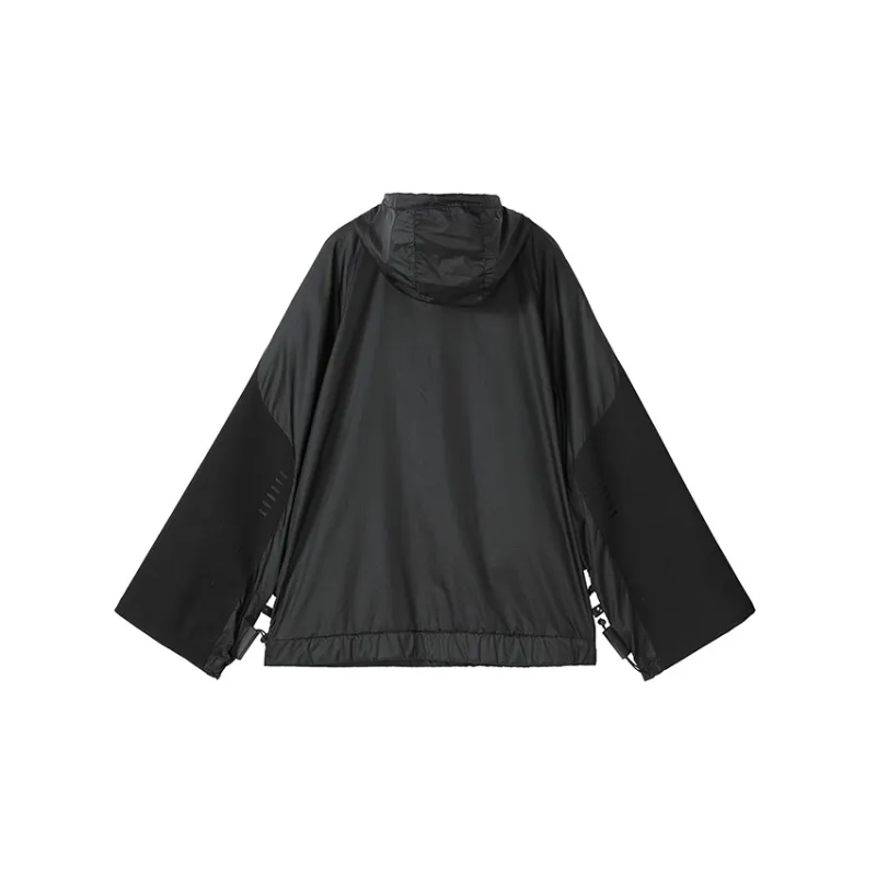NORVINCY Oversized Hoodie With Half Open Collar From Trendy Brand Unisex-1