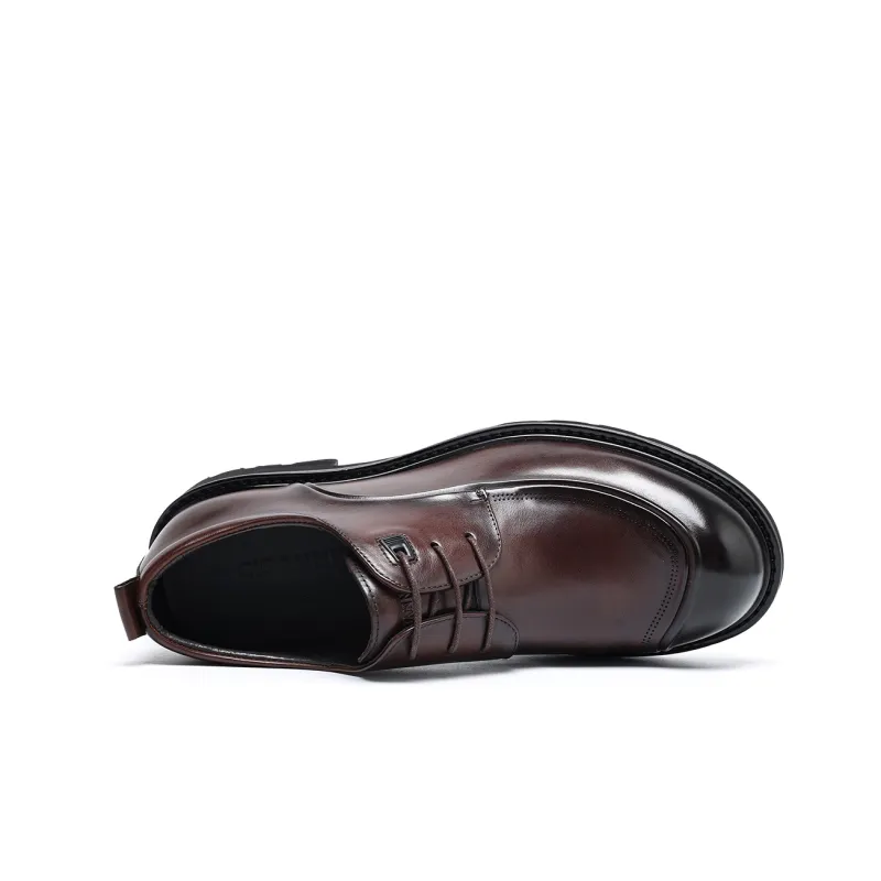 C°BANNER Dress Shoes Men Low Top Brown-3