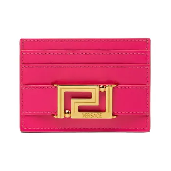 FANSIZHE Greca Goddess Cow Leather Wallet Card Holder Card Holder Women's Pink