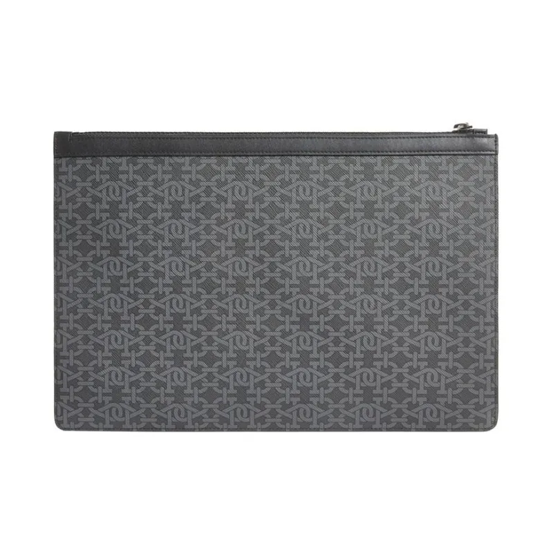 BALLY BOLLIS TPU Wrist Bag Clutch Men's Black-3