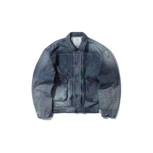 MADNESS Denim Jackets Men Light Blue