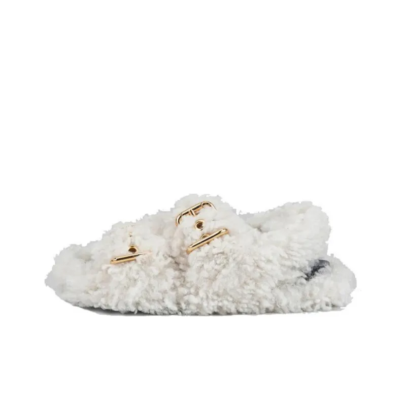 MARNI Fussbett Strap Sandals Women's White-0