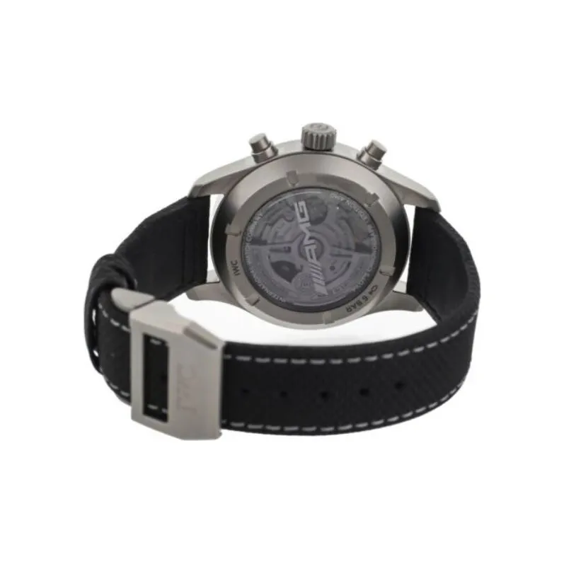 IWC Pilot Collection Men's Watches Watch Mechanical Movement 43mm Black Dial Titanium Watch Case Cowhide Strap-2