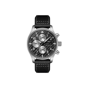 IWC Pilot Collection Men's Watches Watch Mechanical Movement 43mm Black Dial Titanium Watch Case Cowhide Strap