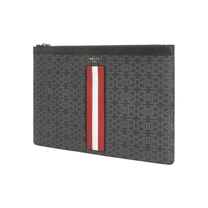BALLY BOLLIS TPU Wrist Bag Clutch Men's Black-1