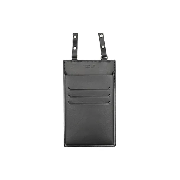 Bottega Veneta Leather Card Holder Black-1