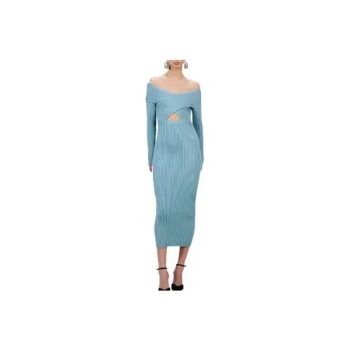 Self-portrait Long-Sleeved Dresses Women's Blue