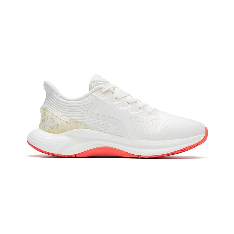 Anta Gen 3.0 Lite Anti Slip And Wear Resistant Breathable Low Top Running Shoes Women's White Red-1