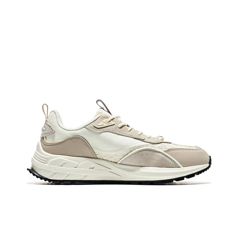 Erke Big Show Hongrabbit Comfortable Fashion Anti-Slip Wear-Resistant Low-Top Casual Shoes Men's Gray White-1