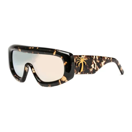 PALM ANGELS Eyewear Carmel Mask-frame Sunglasses