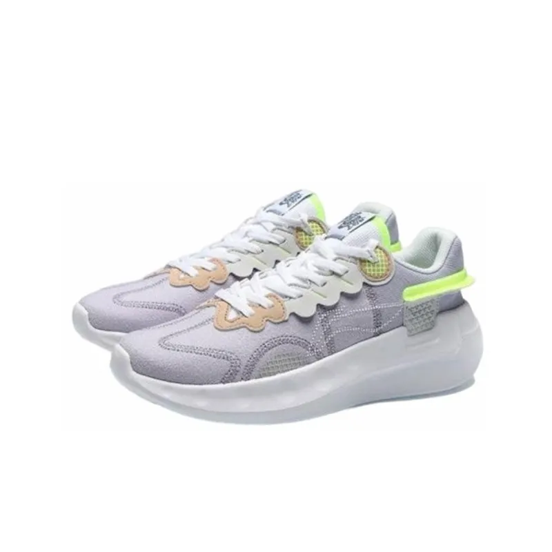 LiNing Getaway Cushioning Anti-Slip And Wear-Resistant Low-Top Running Shoes Women's Light Wisteria Purple-2