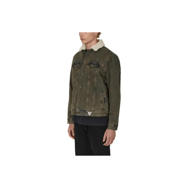 GUESS Denim Jackets Men Gray-2