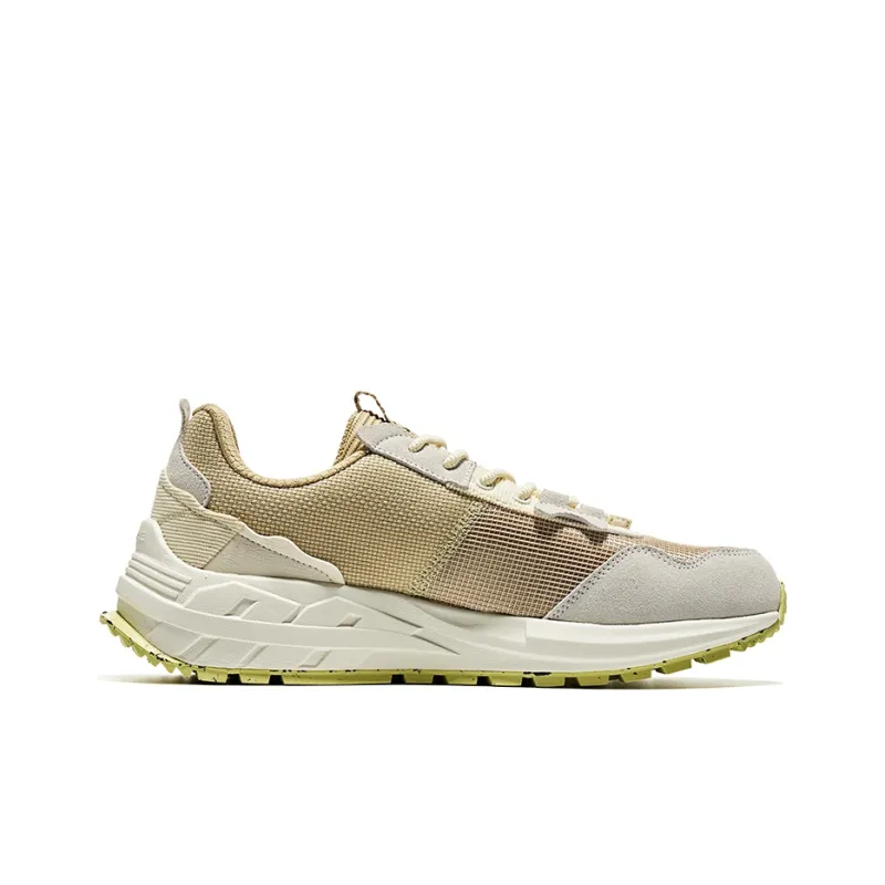 Erke Vibrant Fashionable Comfortable Anti Slip Wear Resistant Low Top Casual Shoes Men's White Brown-1