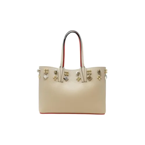 CL LUBOTING Calfskin Combo Bag Tote Bag Shopping Bag Shoulder Bag Handbag Small Size Women's Taupe