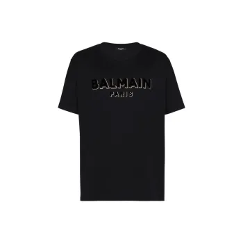 BALMAIN Flock And Foil T Shirt