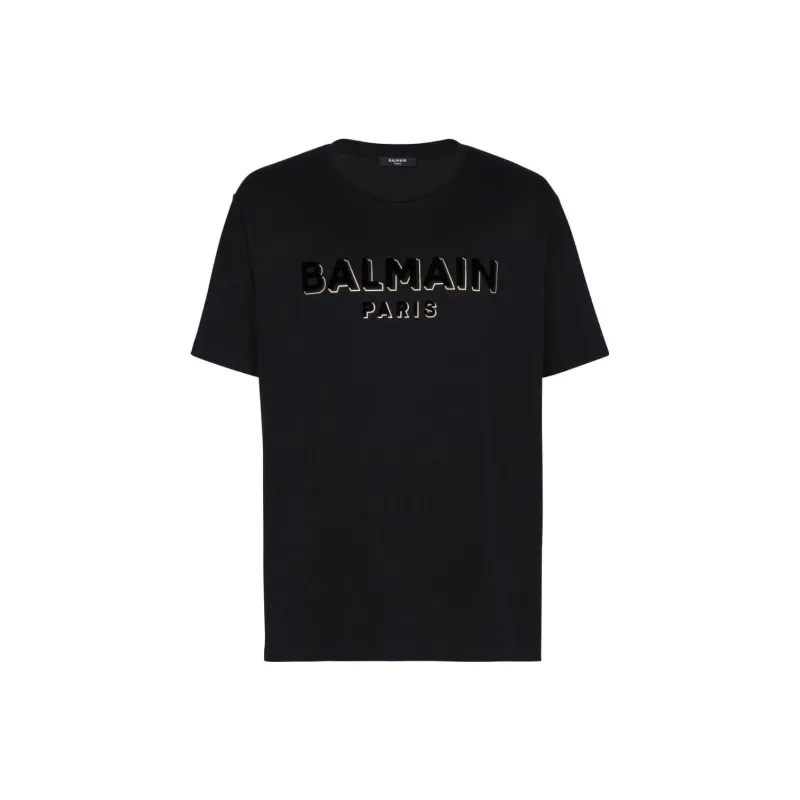 BALMAIN Flock And Foil T Shirt-0