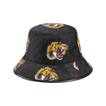 GUCCI Gg Tiger Print Bucket Hat