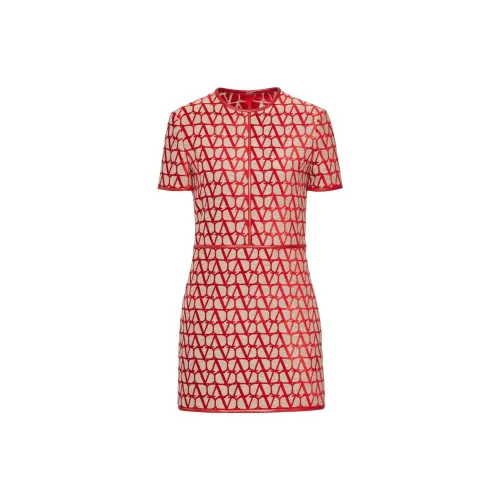 Valentino Short-Sleeved Dresses Women's Red