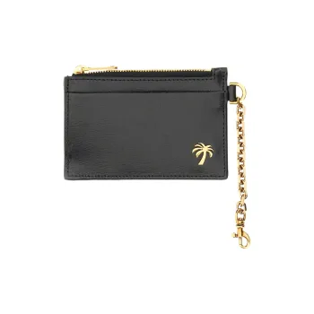 PALM ANGELS Palm Beach Plaque Chain Cardholder