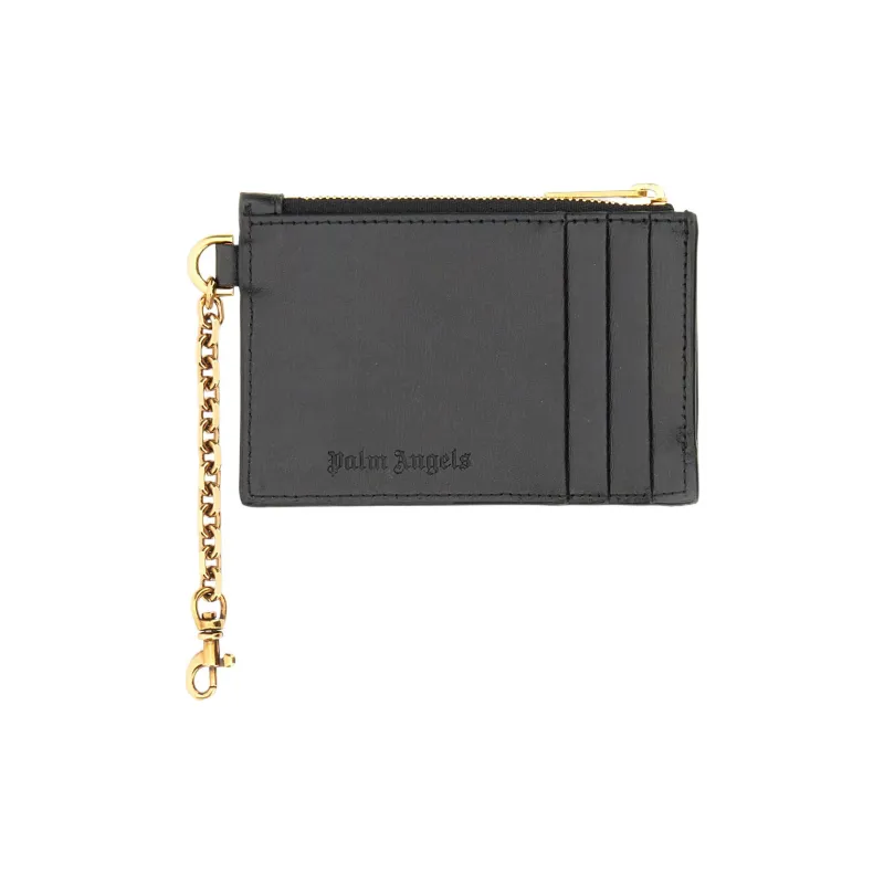 PALM ANGELS Palm Beach Plaque Chain Cardholder-1