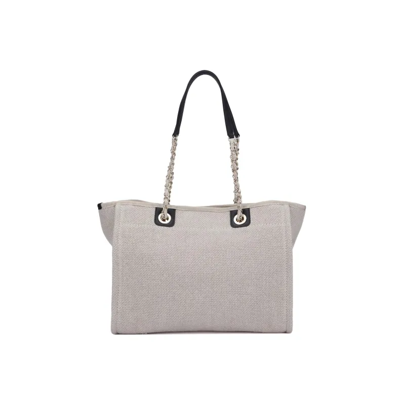 CHANEL Large Capacity Beach Bag, Tote Bag, Shopping Bag, Shoulder Bag, Handbag Medium Size Women's Beige-3