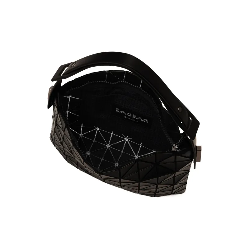 ISSEY MIYAKE Polyvinyl Chloride Resin Baguette Shoulder Bag, Handbag Trumpets Unisex Matte Black-5