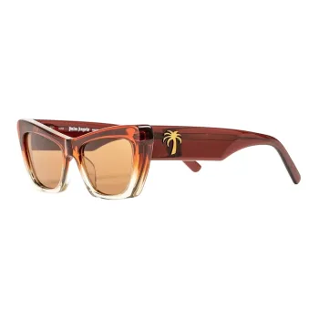 PALM ANGELS Hermosa Squared Frame Sunglasses
