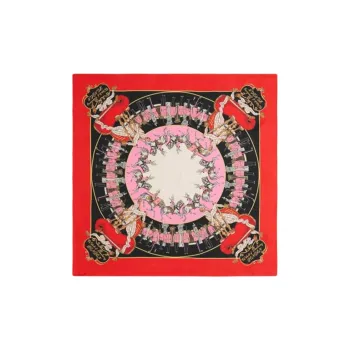 Burberry Silk Scarves Women's Red