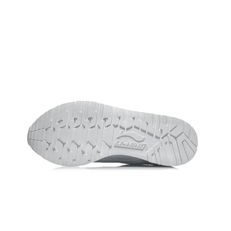 LiNing ChengFeng Cushioned Anti Slip And Wear Resistant Lightweight Low Top Running Shoes Men's Mist White-3