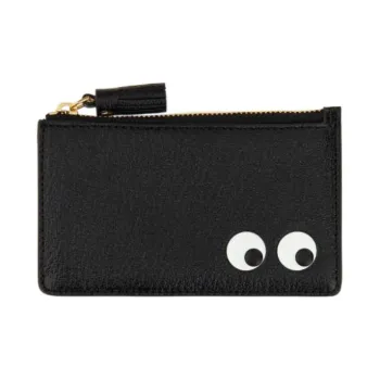 Anya Hindmarch Leather Wallet Women's Black