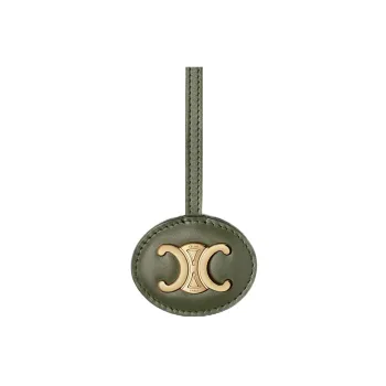 CELINE Triomphe Shiny Calfskin Bag Accessories Women's Green