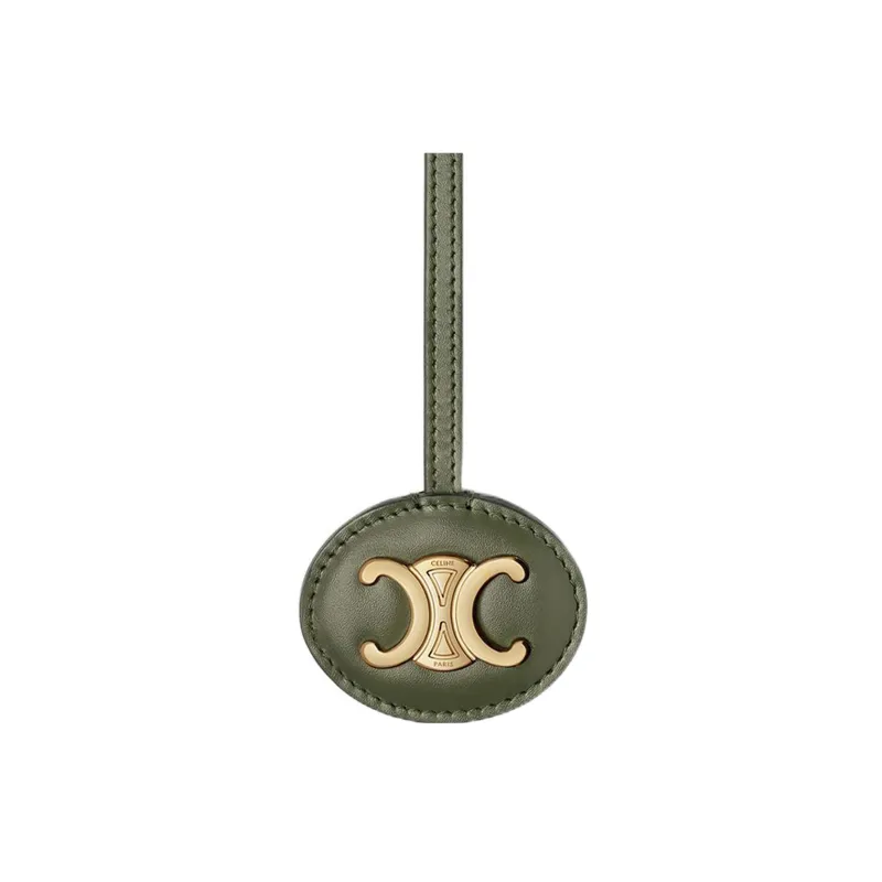 CELINE Triomphe Shiny Calfskin Bag Accessories Women's Green-0