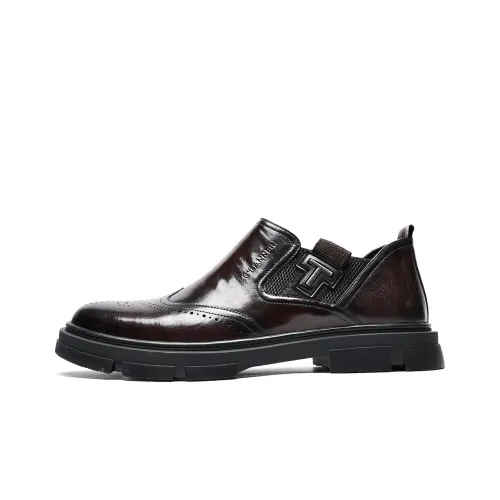 C°BANNER Dress Shoes Men Low-Top Brown