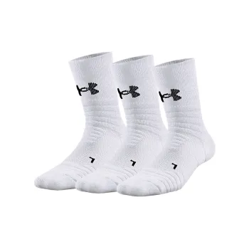 Under Armour Mid Calf Socks Unisex Combo Set White