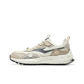Erke Big Show Hongrabbit Comfortable Fashion Anti Slip Wear Resistant Low Top Casual Shoes Men's Gray White