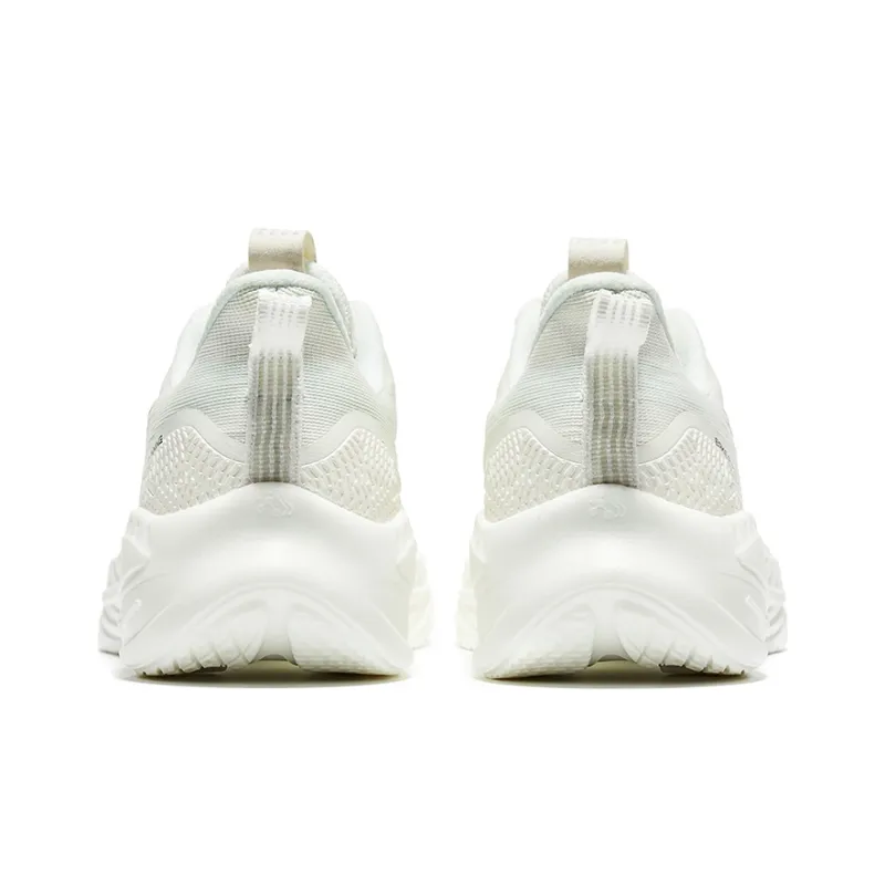 Erke Cushioning Anti-Slip And Wear-Resistant Low-Top Running Shoes Women's White Green-3