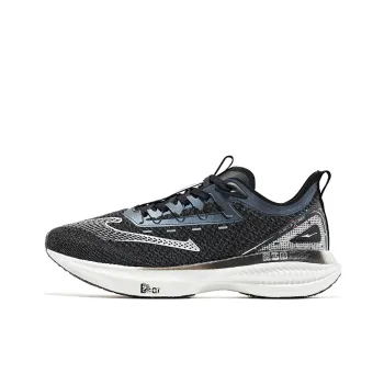 Erke Absolute Dust 1.0 Qi Low Top Running Shoes Men's Black Silver