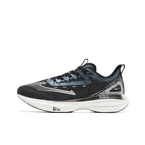 Erke Absolute Dust 1.0 Running Shoes Men Low-Top Matte Black/Bright Silver