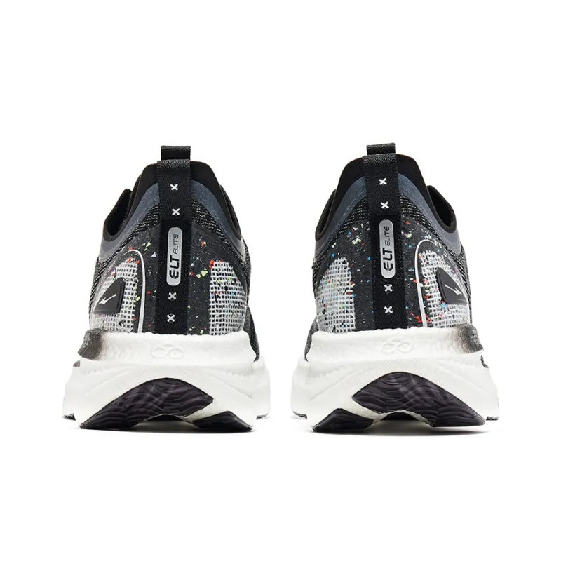 Erke Absolute Dust 1.0 Qi Low Top Running Shoes Men's Black Silver-3