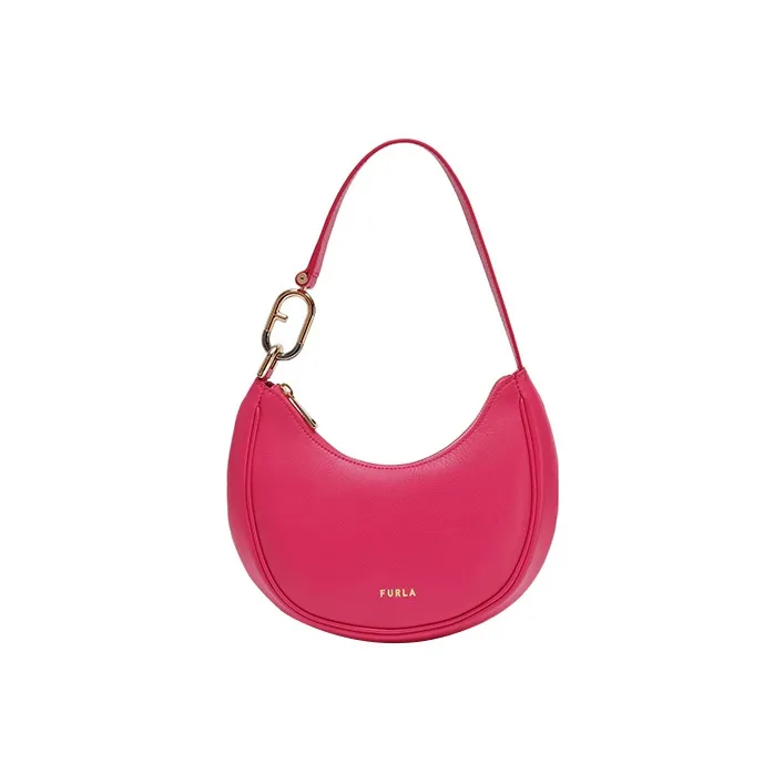 Furla Primavera Calfskin Shoulder Bag Handbag Shoulder Bag Women's Rose Red-0