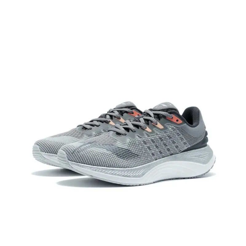 LiNing YueYing Abrasion Resistant Breathable Low Top Running Shoes Frost Gray-2