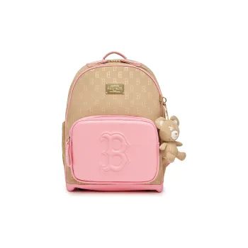 MLB Polyester Backpack Women's Coffee Pink