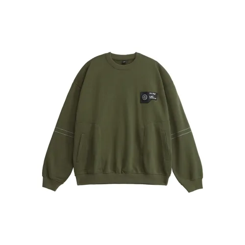 FLOAT Sweatshirts Unisex Army Green