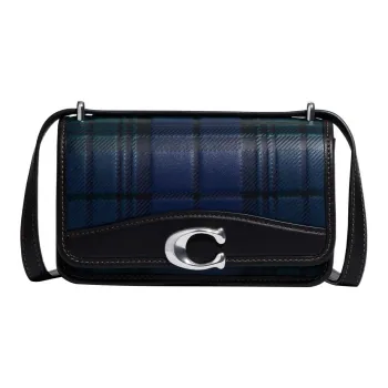 COACH Bandit Cow Leather Shoulder Bag, Crossbody Bag Trumpets Women's Dark Blue