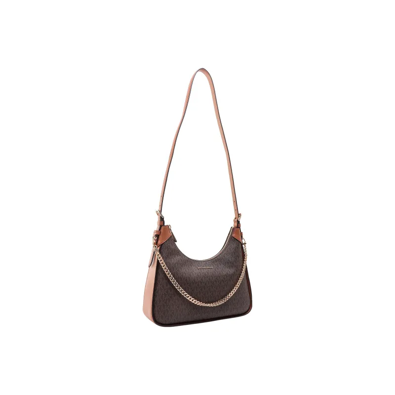 MICHAEL KORS Cotton With Leather Portable Crossbody Bag, Shoulder Bag Women's Brown-2
