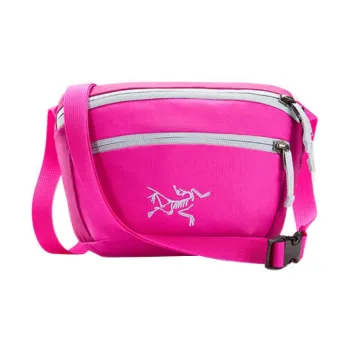 Arcteryx Mantis Recycled Material Polyester Crossbody Bags Fanny Pack Regular Unisex Rose Red