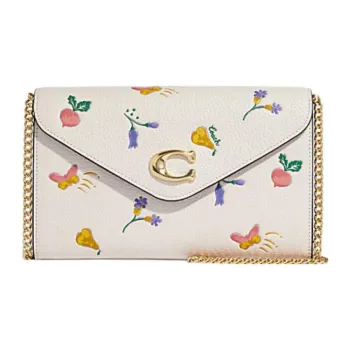COACH Tammie Cow Leather Shoulder Bag Crossbody Bag Clutches Small Size Women's White